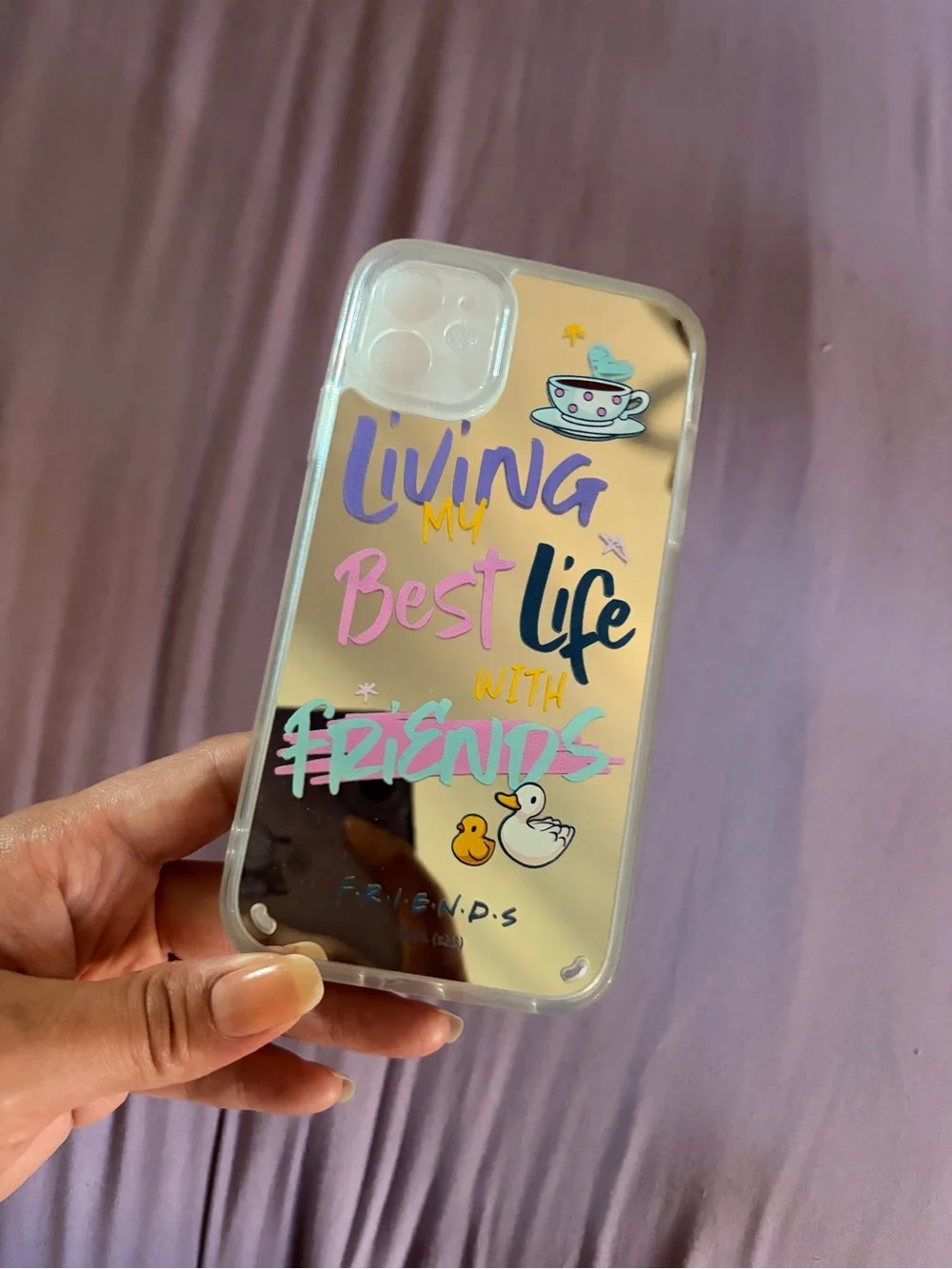 Warner Bros. Friends 'Best Life' White iPhone 11 Case with Pastel Accents